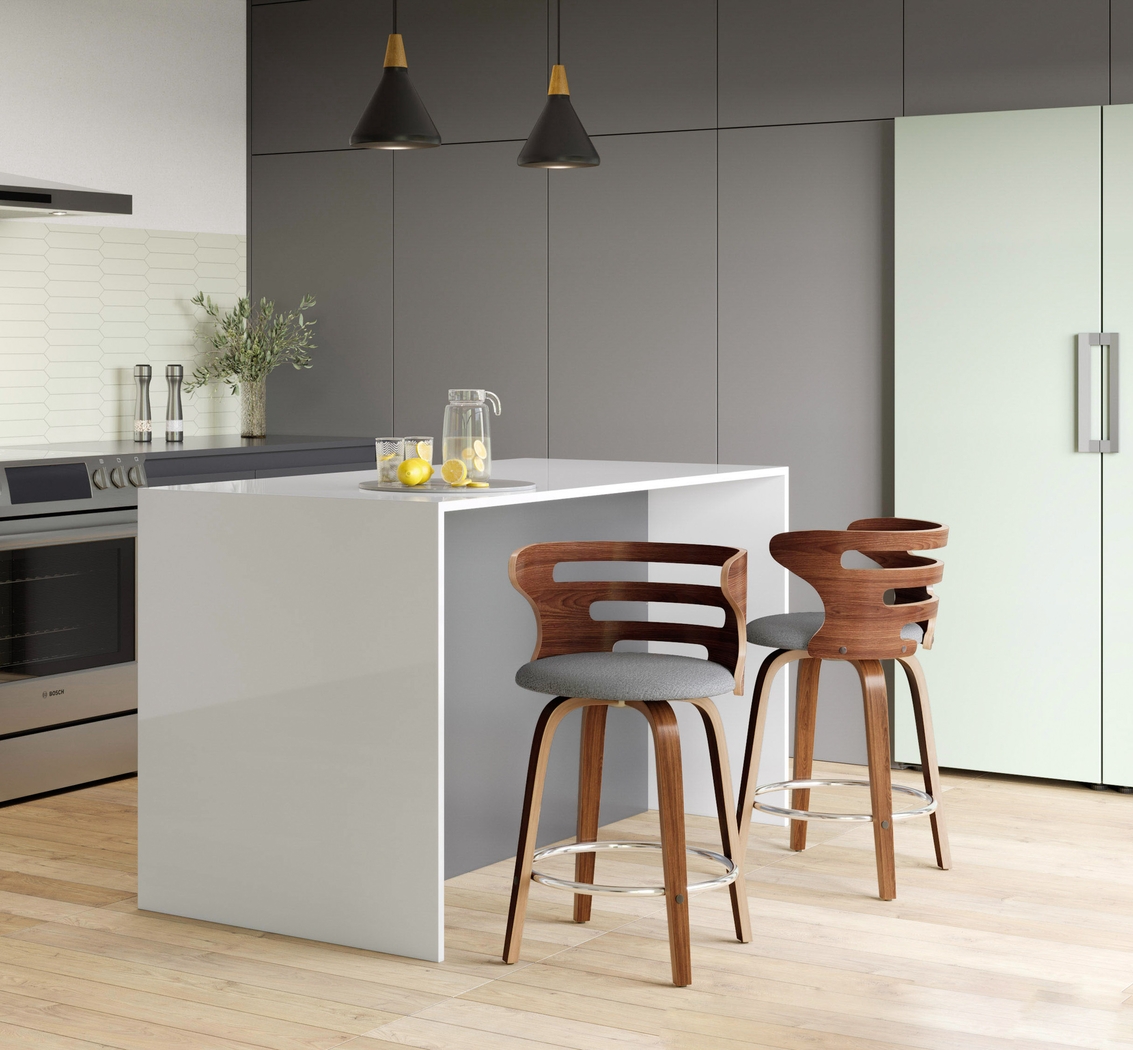 Withersfield Gray Counter Height Stool, Set of 2 - Thumbnail - Image 2