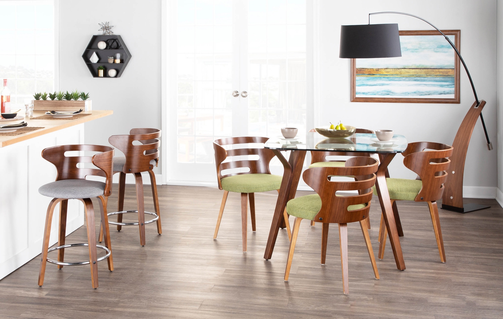 Withersfield Gray Counter Height Stool, Set of 2 - Thumbnail - Image 3