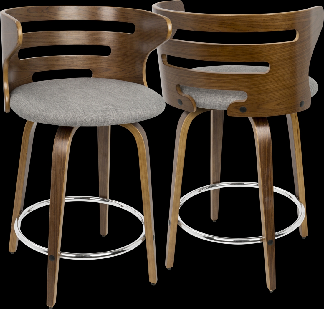 Withersfield Gray Counter Height Stool, Set of 2 - Thumbnail - Image 6