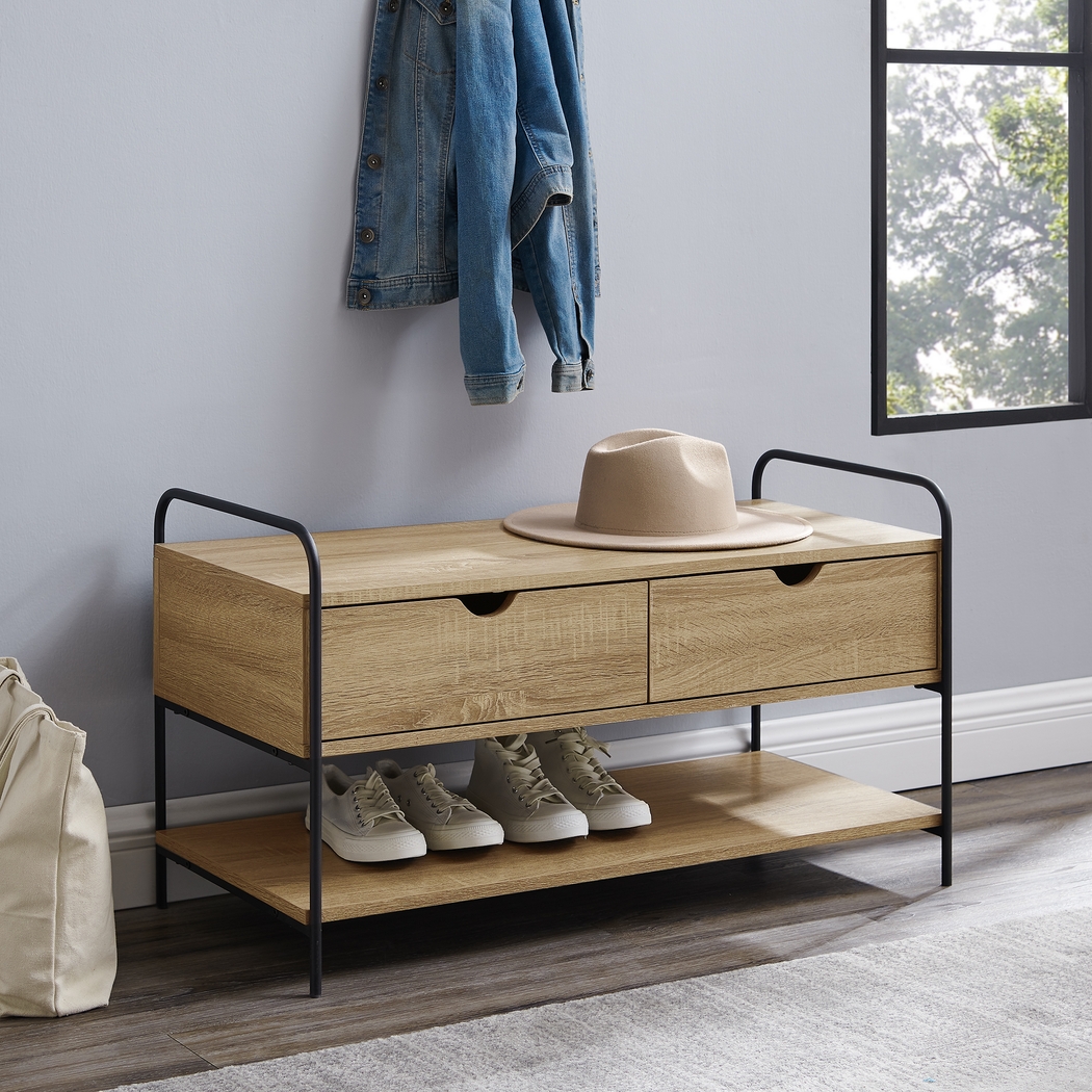 Withlow Brown Accent Bench - Thumbnail - Image 2