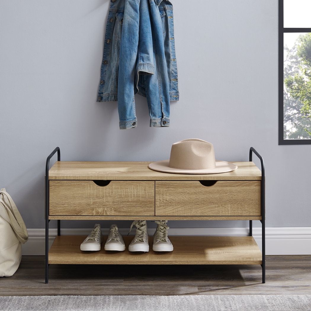 Withlow Brown Accent Bench - Thumbnail - Image 3