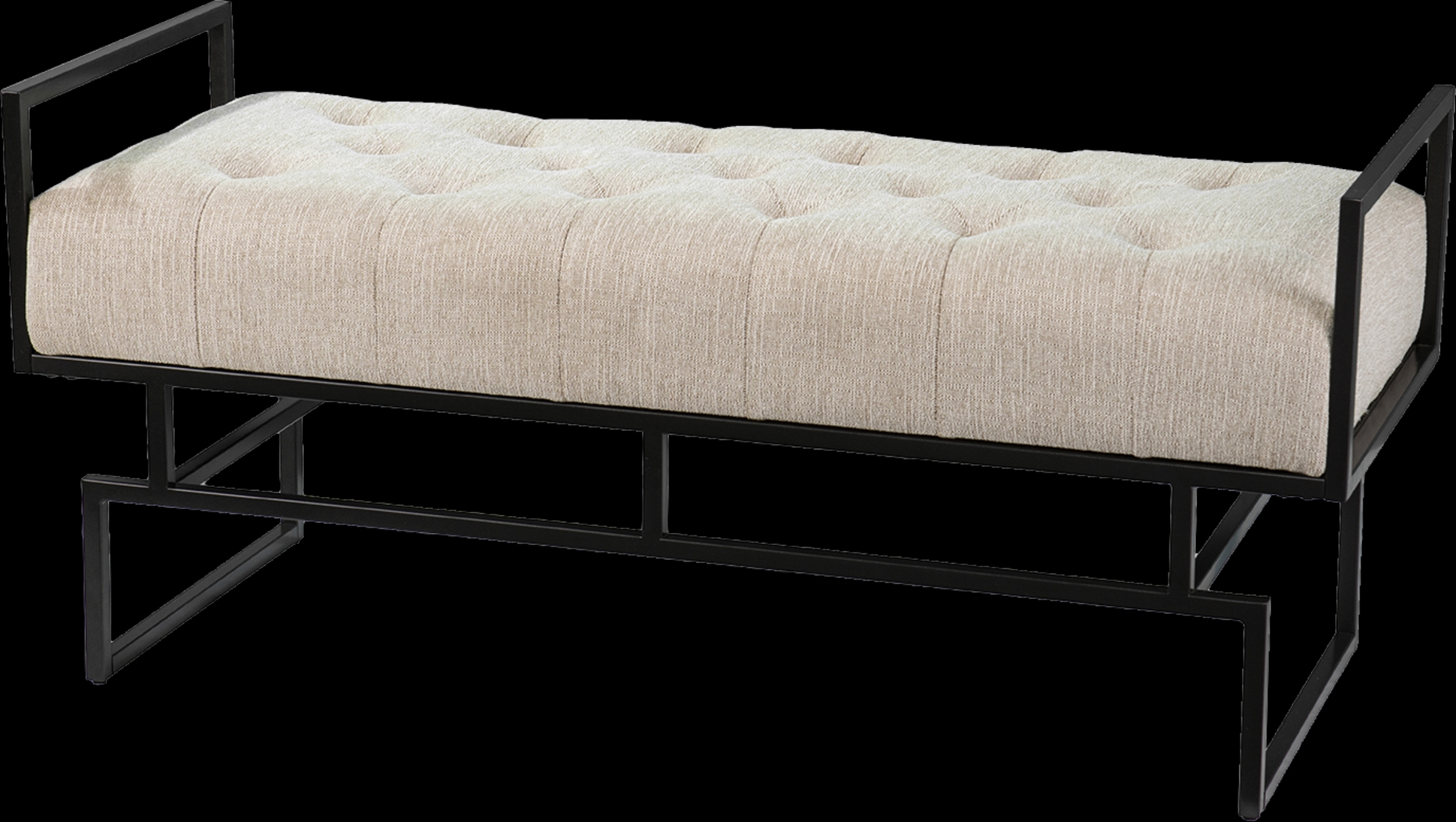 Witterton Beige Accent Bench - Thumbnail - Image 2