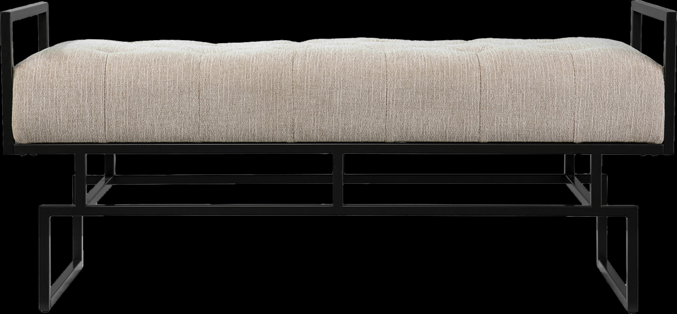 Witterton Beige Accent Bench - Thumbnail - Image 1