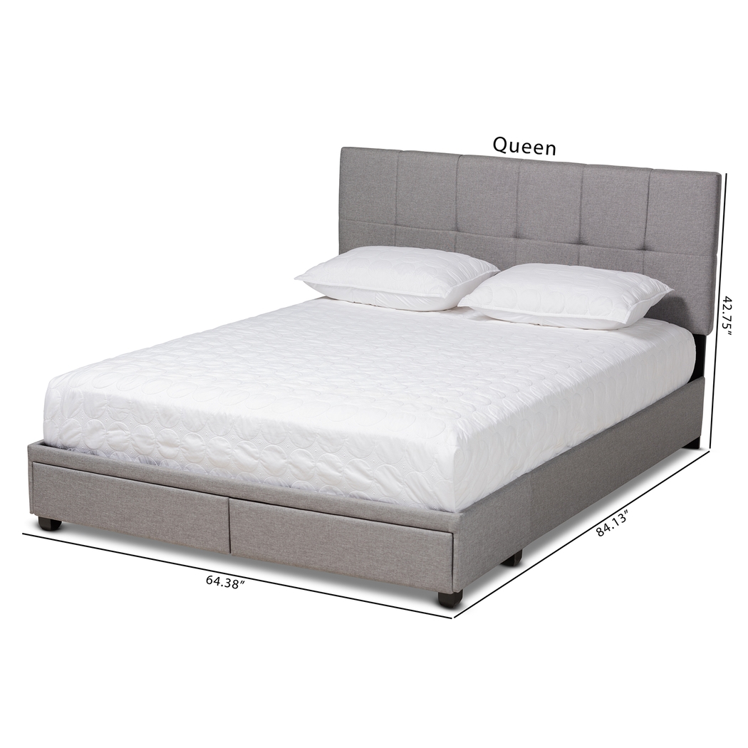Wizarddale Light Gray Queen Storage Bed - Thumbnail - Image 10