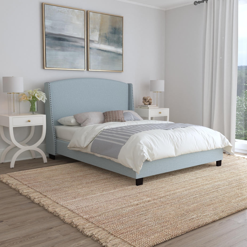 Woffington Blue Queen Bed - Thumbnail - Image 2