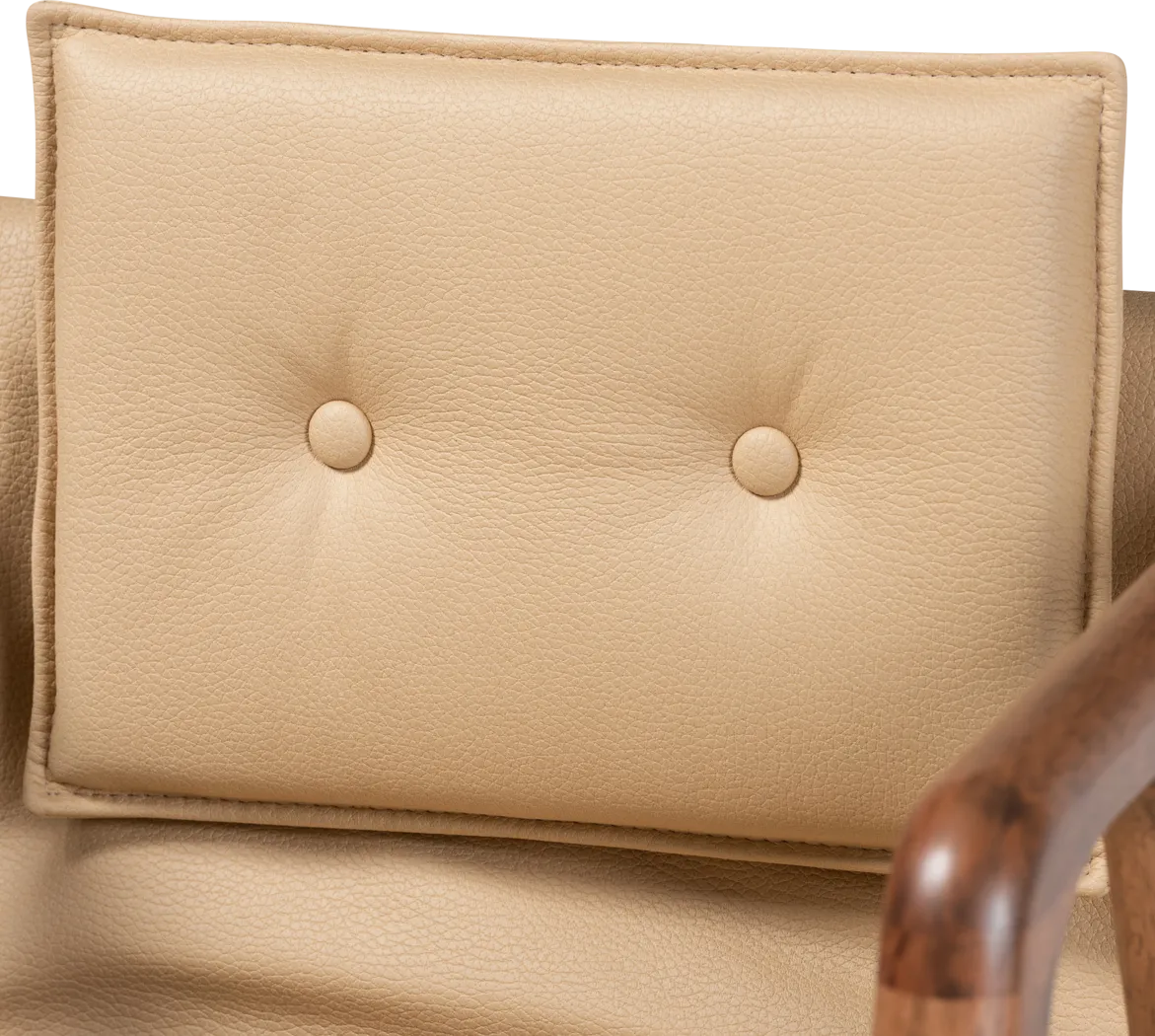 Wogan Beige Arm Chair, Set of 2 - Thumbnail - Image 4