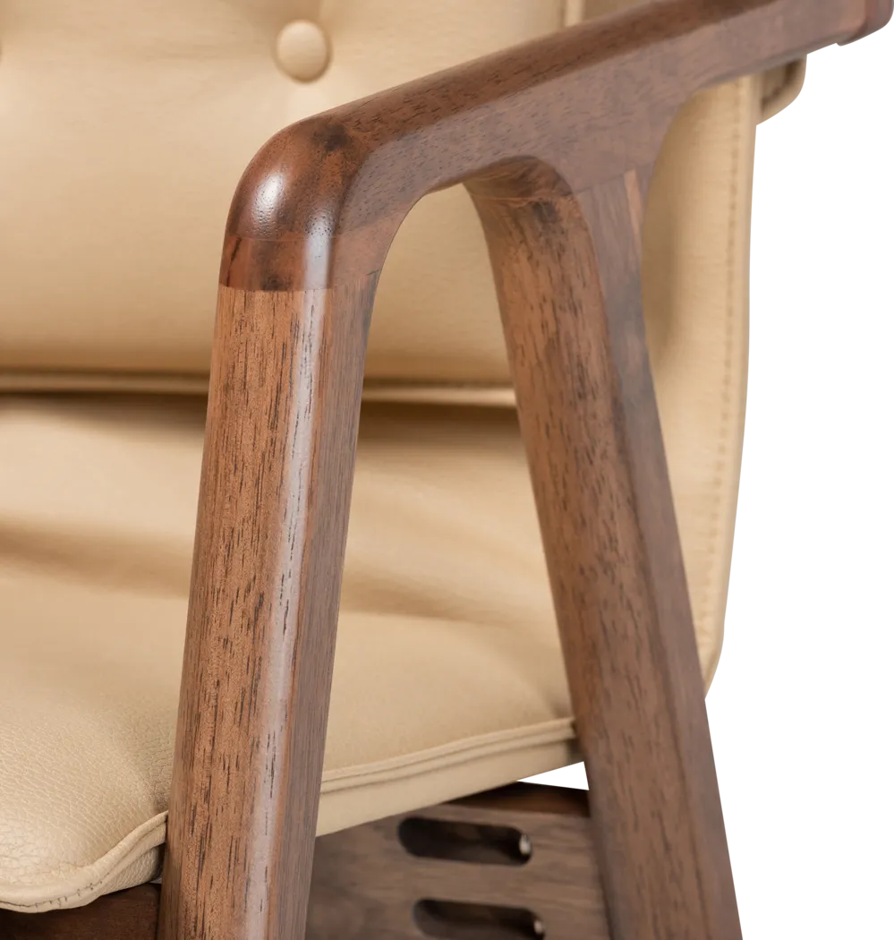 Wogan Beige Arm Chair, Set of 2 - Thumbnail - Image 5