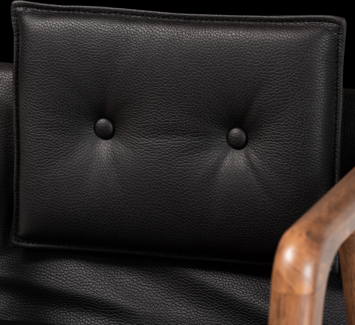 Wogan Black Arm Chair, Set of 2 - Thumbnail - Image 4