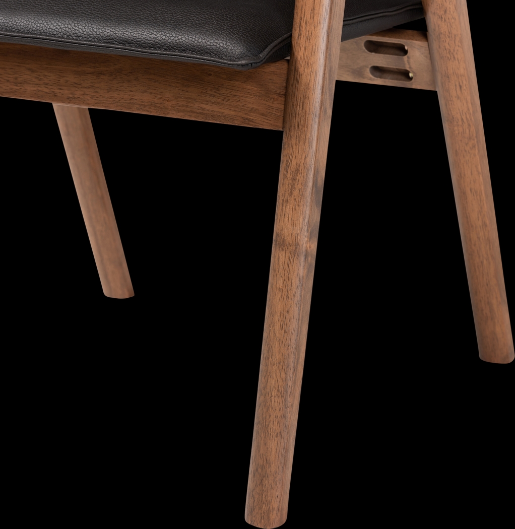 Wogan Black Arm Chair, Set of 2 - Thumbnail - Image 6