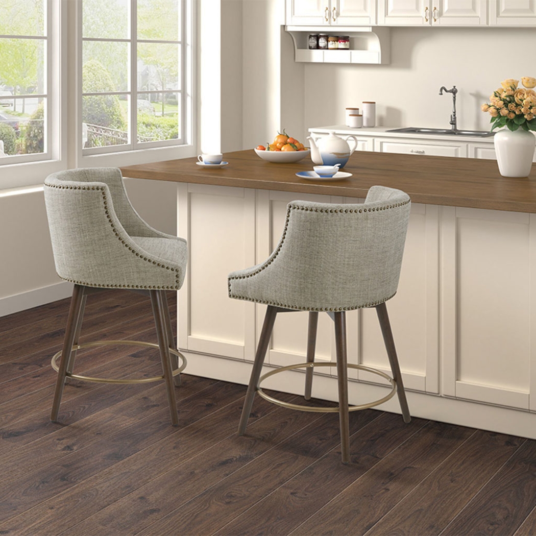 Wolfboro Beige Swivel Counter Height Stool - Thumbnail - Image 7