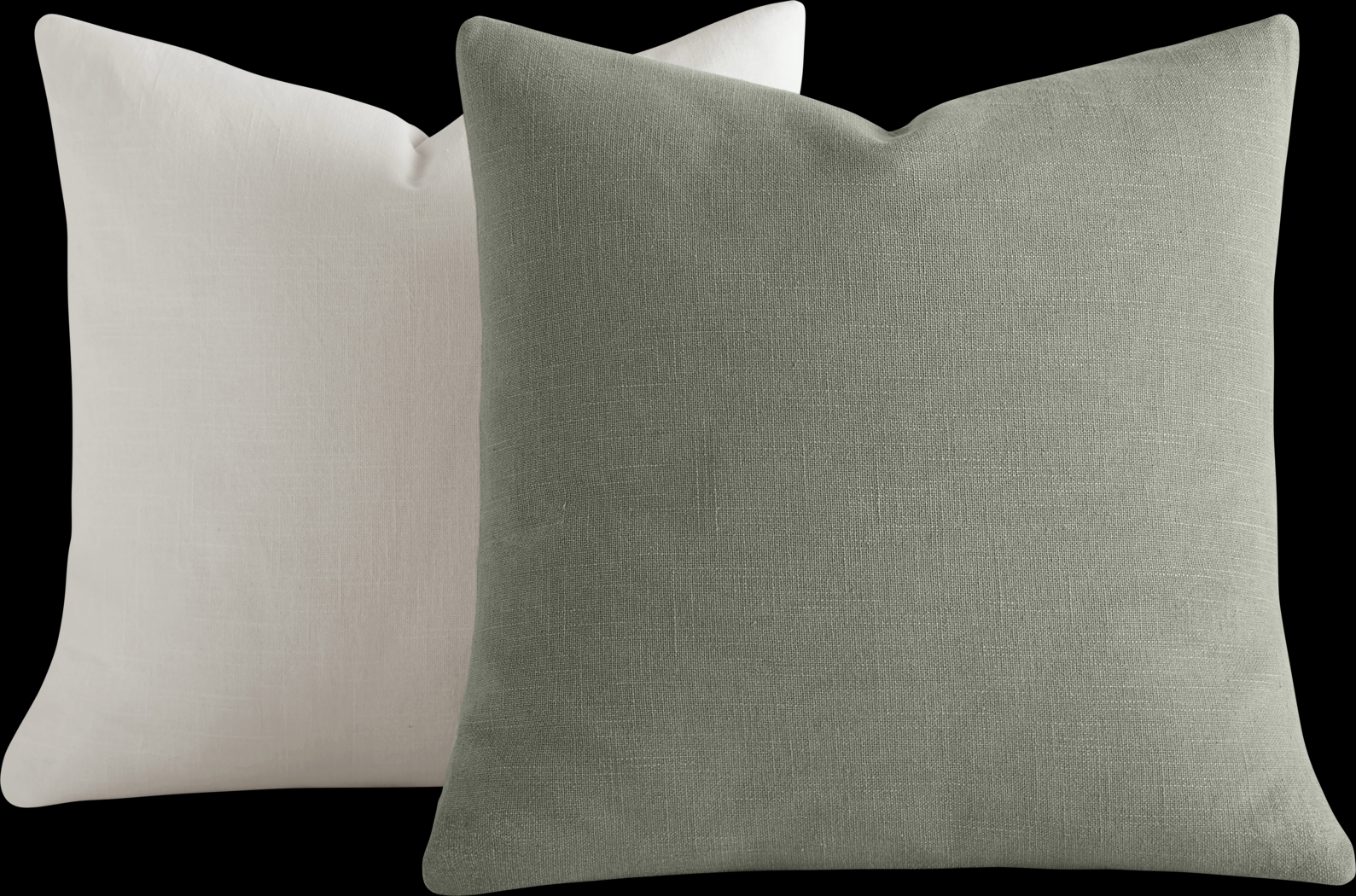 Wolfe Light Gray/White Accent Pillow Set of 2 - Thumbnail - Image 1