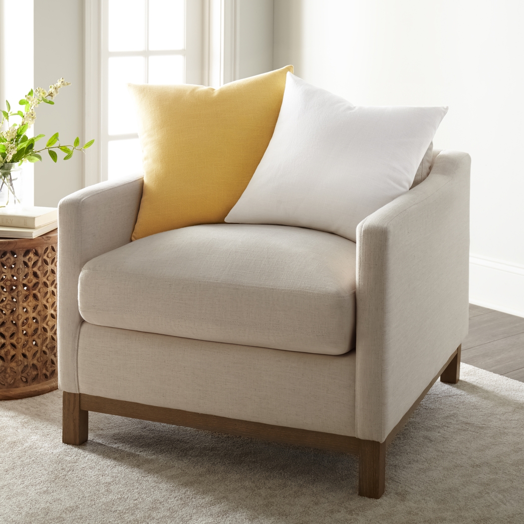 Wolfe Mustard/White Accent Pillow Set of 2 - Thumbnail - Image 3