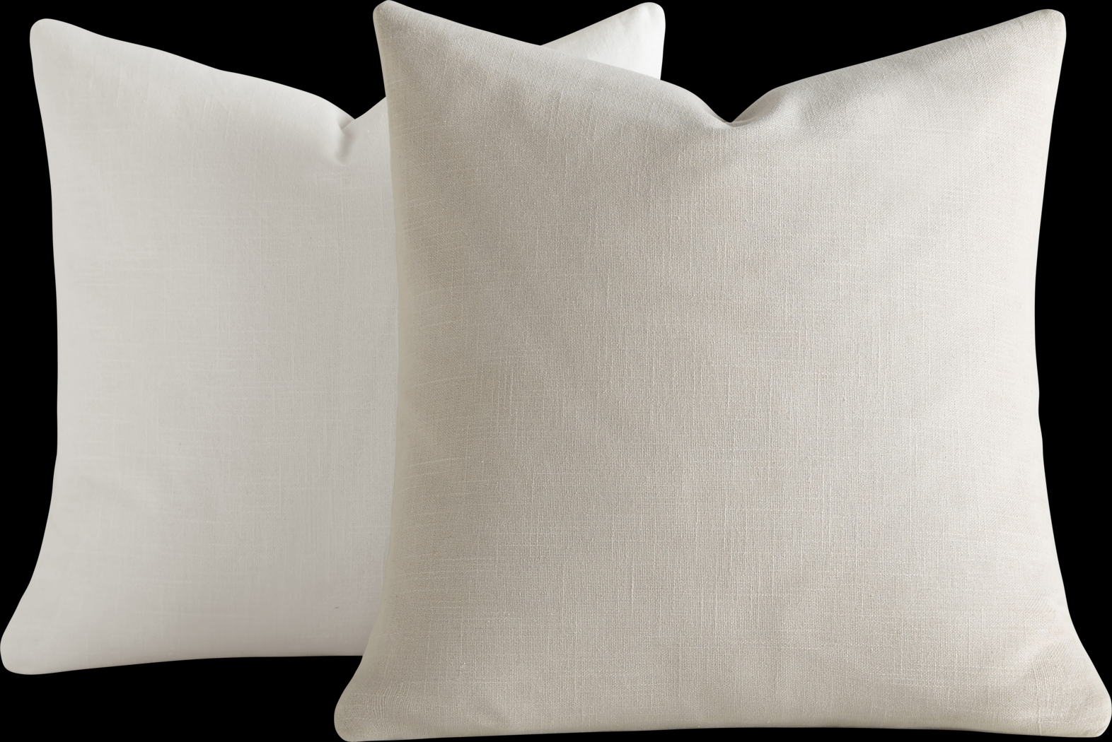 Wolfe Natural/White Accent Pillow Set of 2 - Thumbnail - Image 1