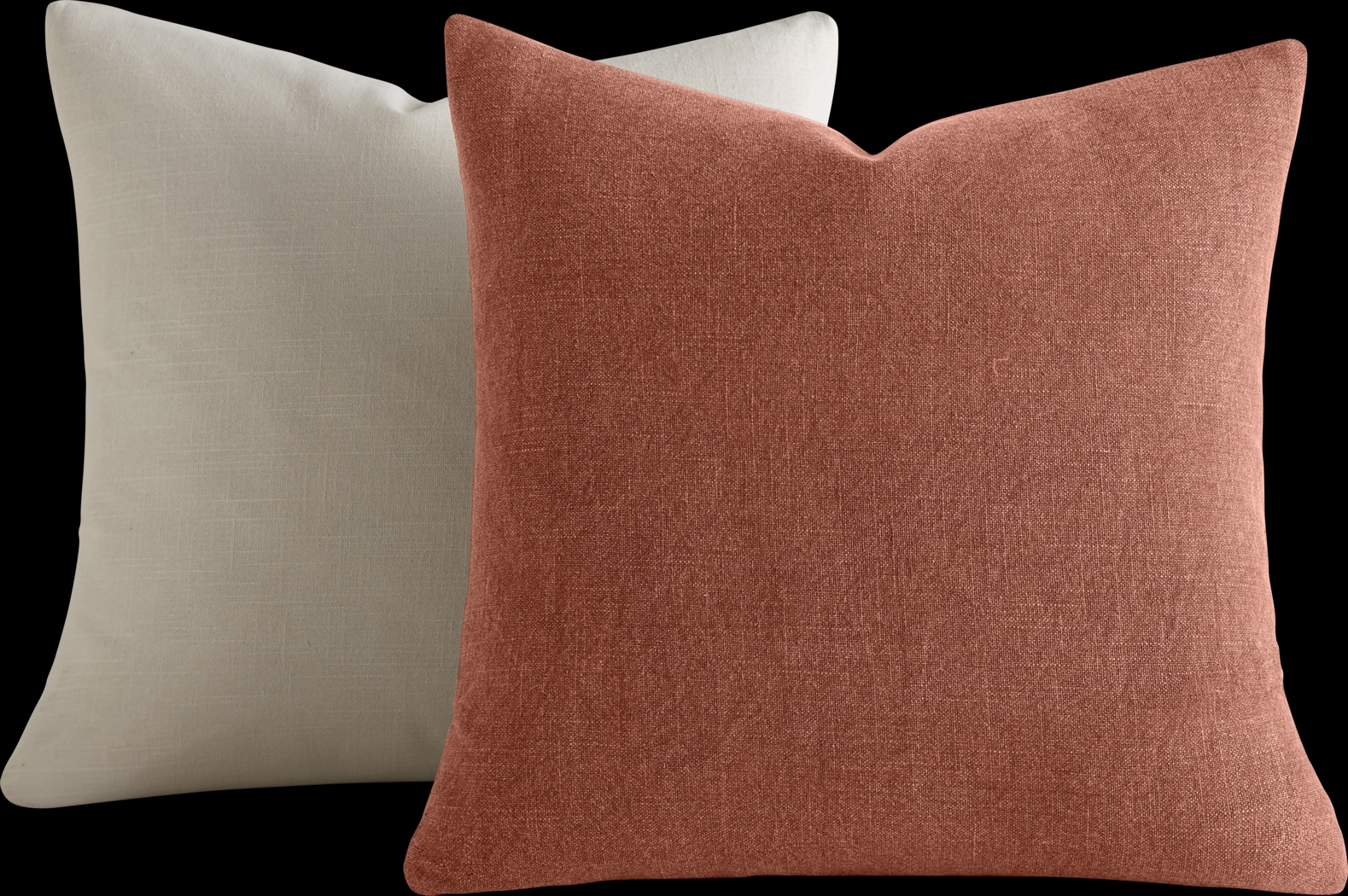 Wolfe Terracotta/Natural Accent Pillow Set of 2 - Thumbnail - Image 1