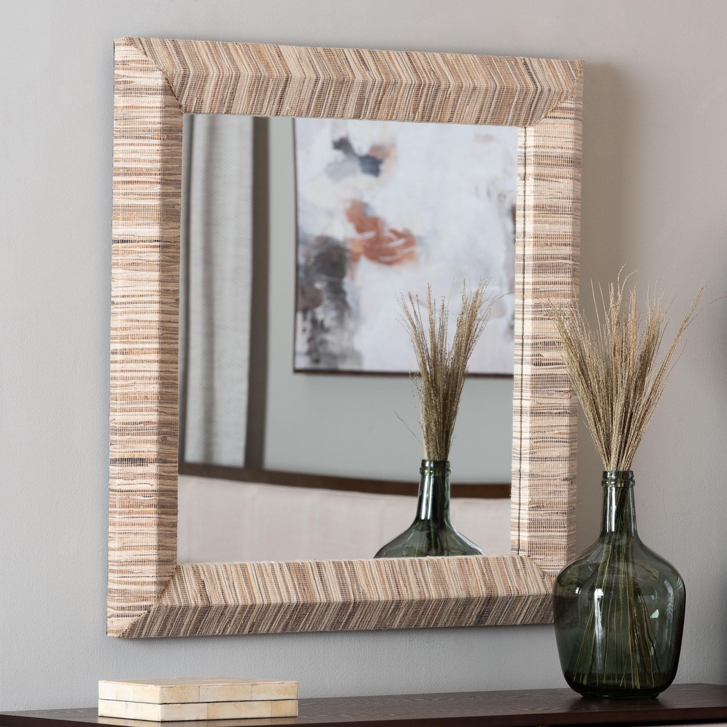 Wolfgate Light Brown Rectangle Mirror - Thumbnail - Image 2