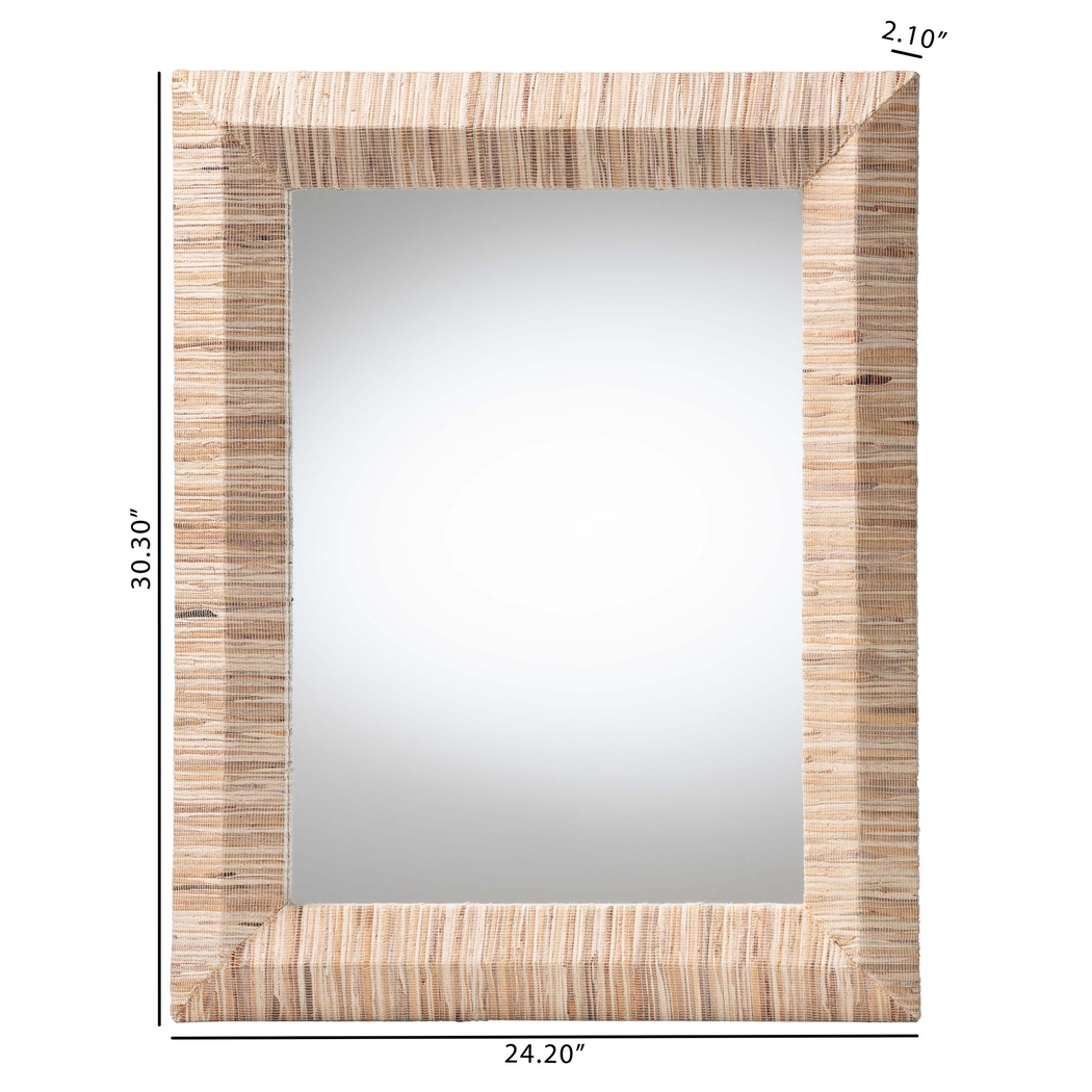 Wolfgate Light Brown Rectangle Mirror - Thumbnail - Image 4