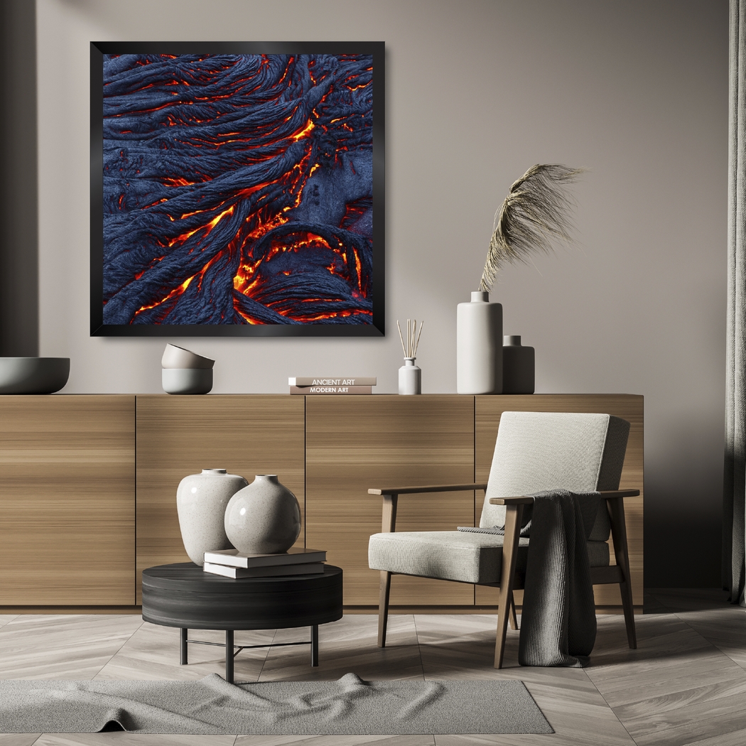 Wolfoods Black Framed Wood Wall Decor - Thumbnail - Image 2