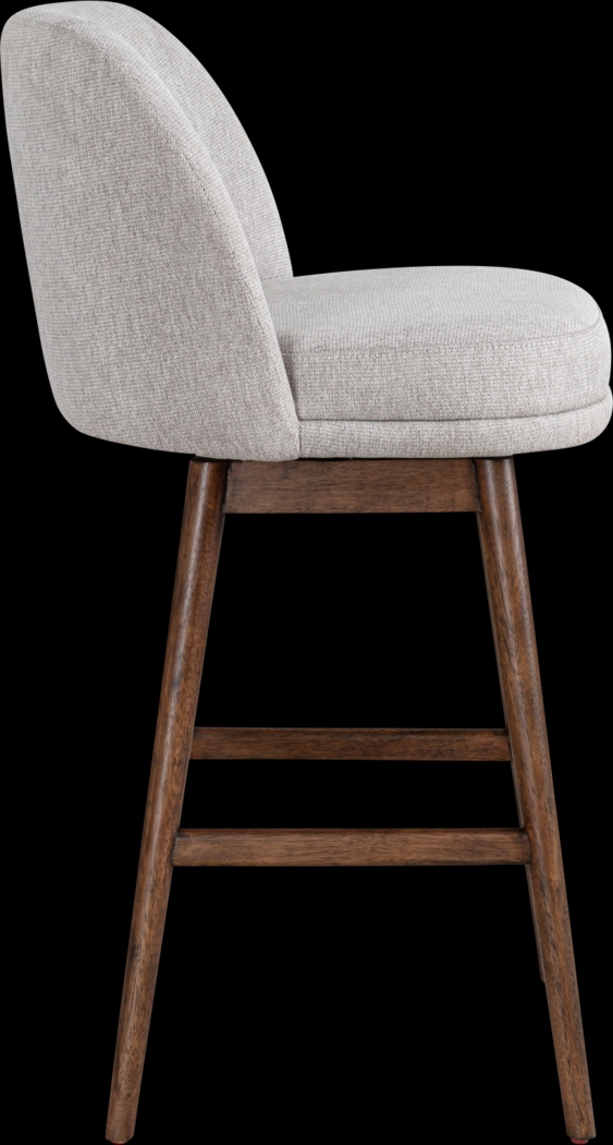 Wolfphone II Dark Brown and Taupe Barstool - Thumbnail - Image 4