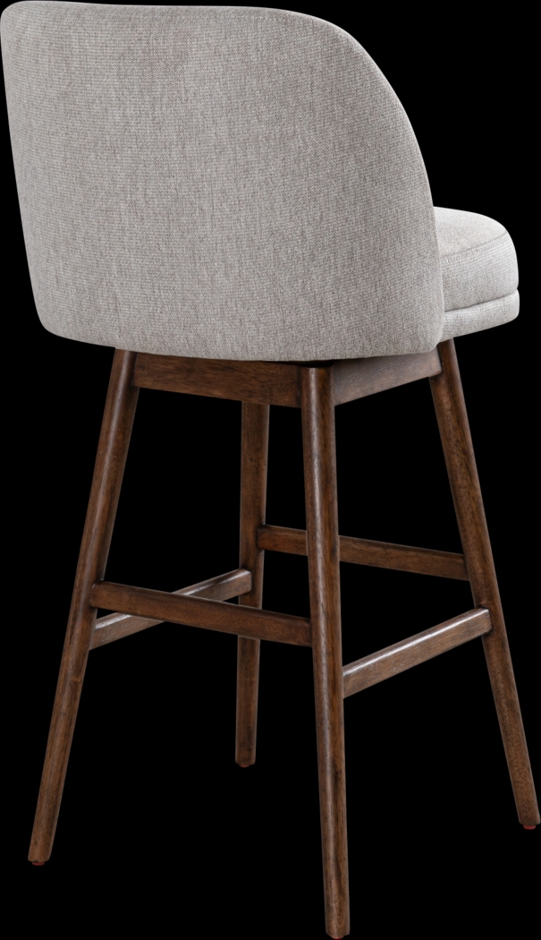 Wolfphone II Dark Brown and Taupe Barstool - Thumbnail - Image 5