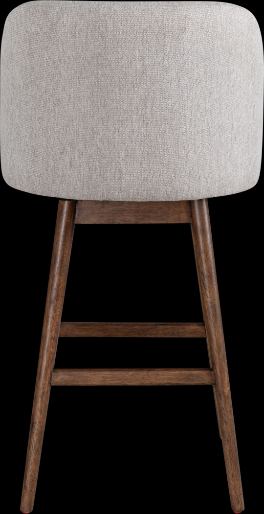 Wolfphone II Dark Brown and Taupe Barstool - Thumbnail - Image 7