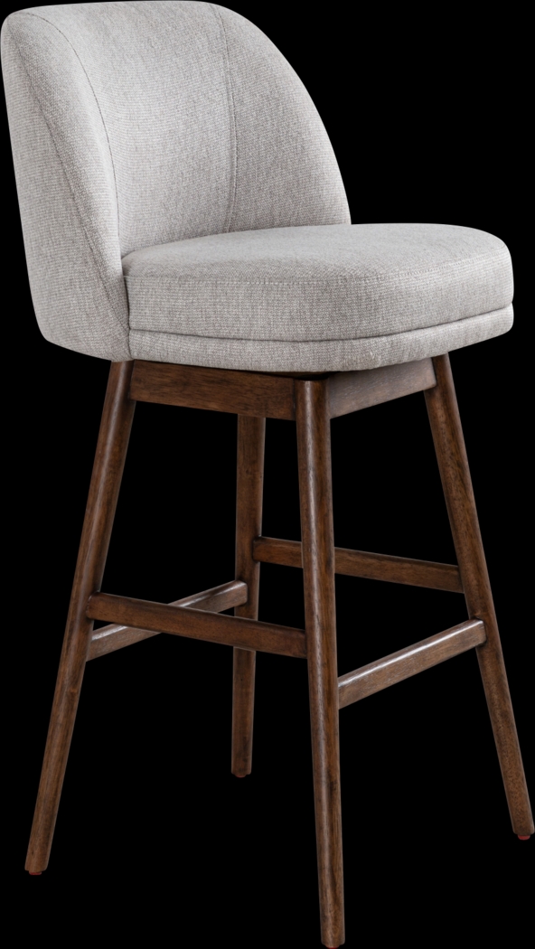 Wolfphone II Dark Brown and Taupe Barstool - Thumbnail - Image 1