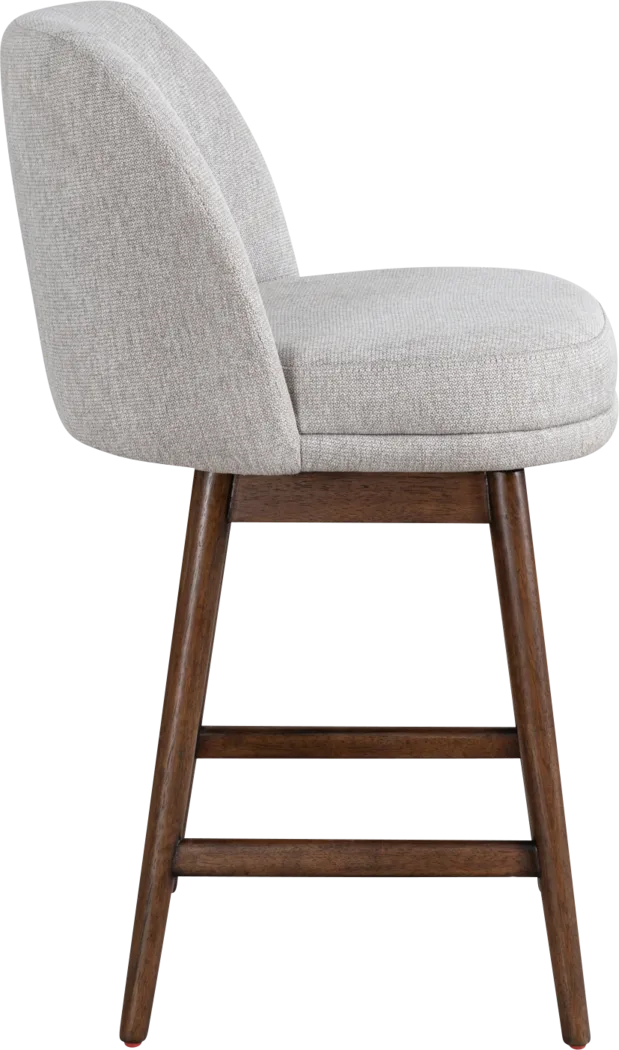 Wolfphone II Dark Brown and Taupe Counter Height Stool - Thumbnail - Image 3