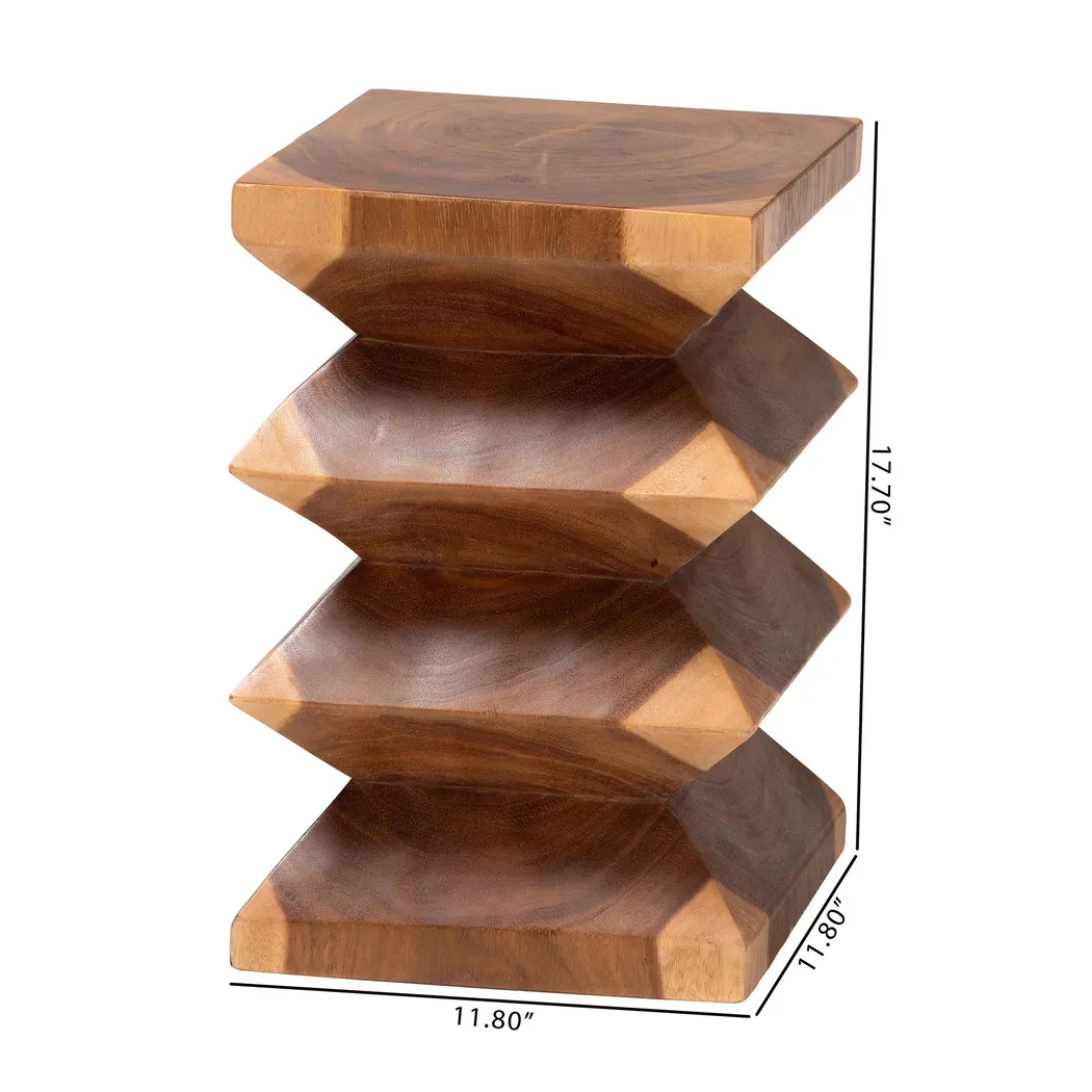 Wolftube Brown End Table - Thumbnail - Image 6