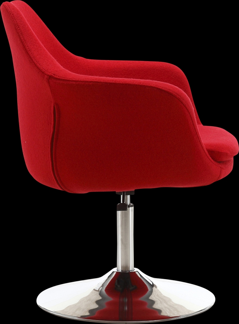 Wollesen Red Accent Chair - Thumbnail - Image 4