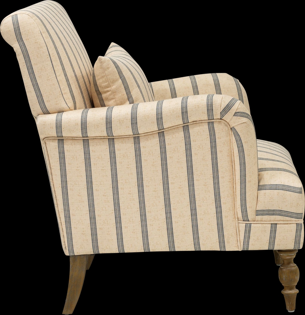 Wonderhive Beige Accent Chair - Thumbnail - Image 3