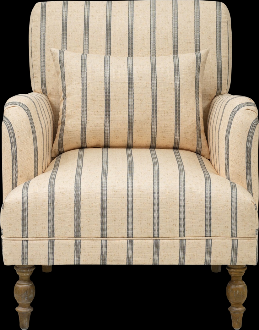 Wonderhive Beige Accent Chair - Thumbnail - Image 1