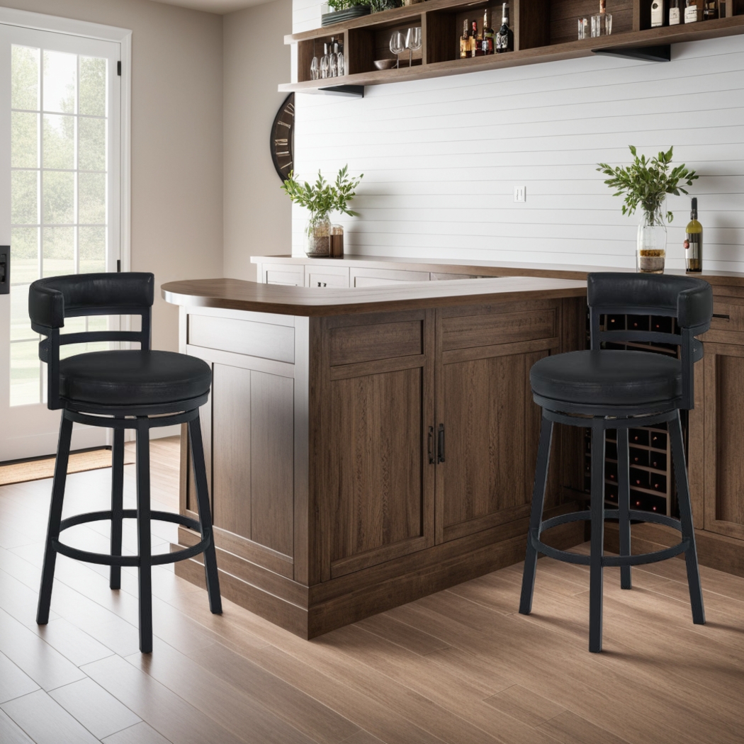 Wonderrover II Black Barstool - Thumbnail - Image 2