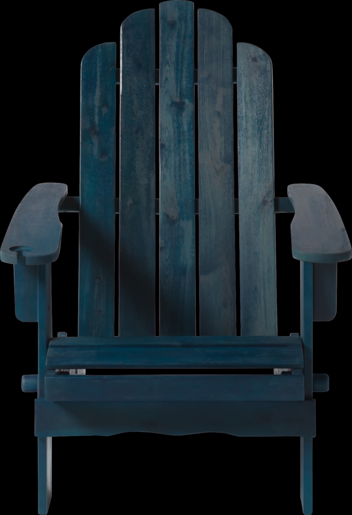 Wonsley Blue Outdoor Adirondack Chair - Thumbnail - Image 2