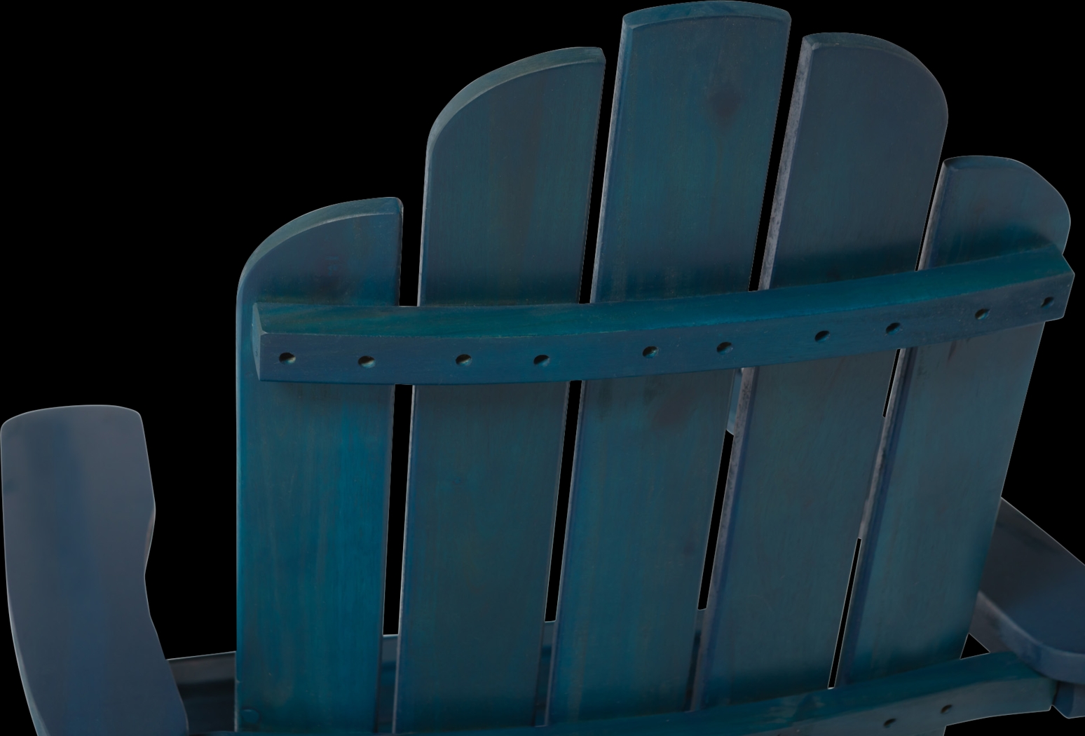 Wonsley Blue Outdoor Adirondack Chair - Thumbnail - Image 3