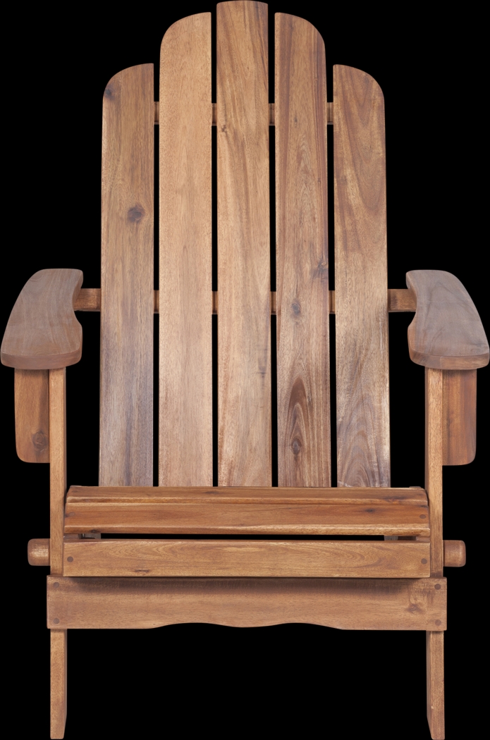 Wonsley Brown Outdoor Adirondack Chair - Thumbnail - Image 2