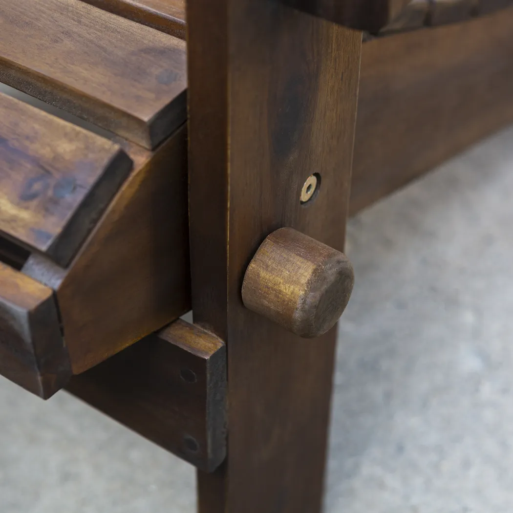 Wonsley Dark Brown Outdoor Adirondack Chair - Thumbnail - Image 3