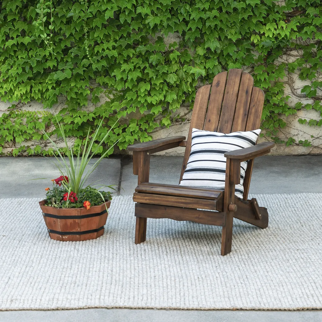 Wonsley Dark Brown Outdoor Adirondack Chair - Thumbnail - Image 5