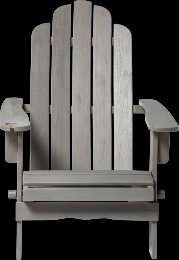 Wonsley Gray Outdoor Adirondack Chair - Thumbnail - Image 2
