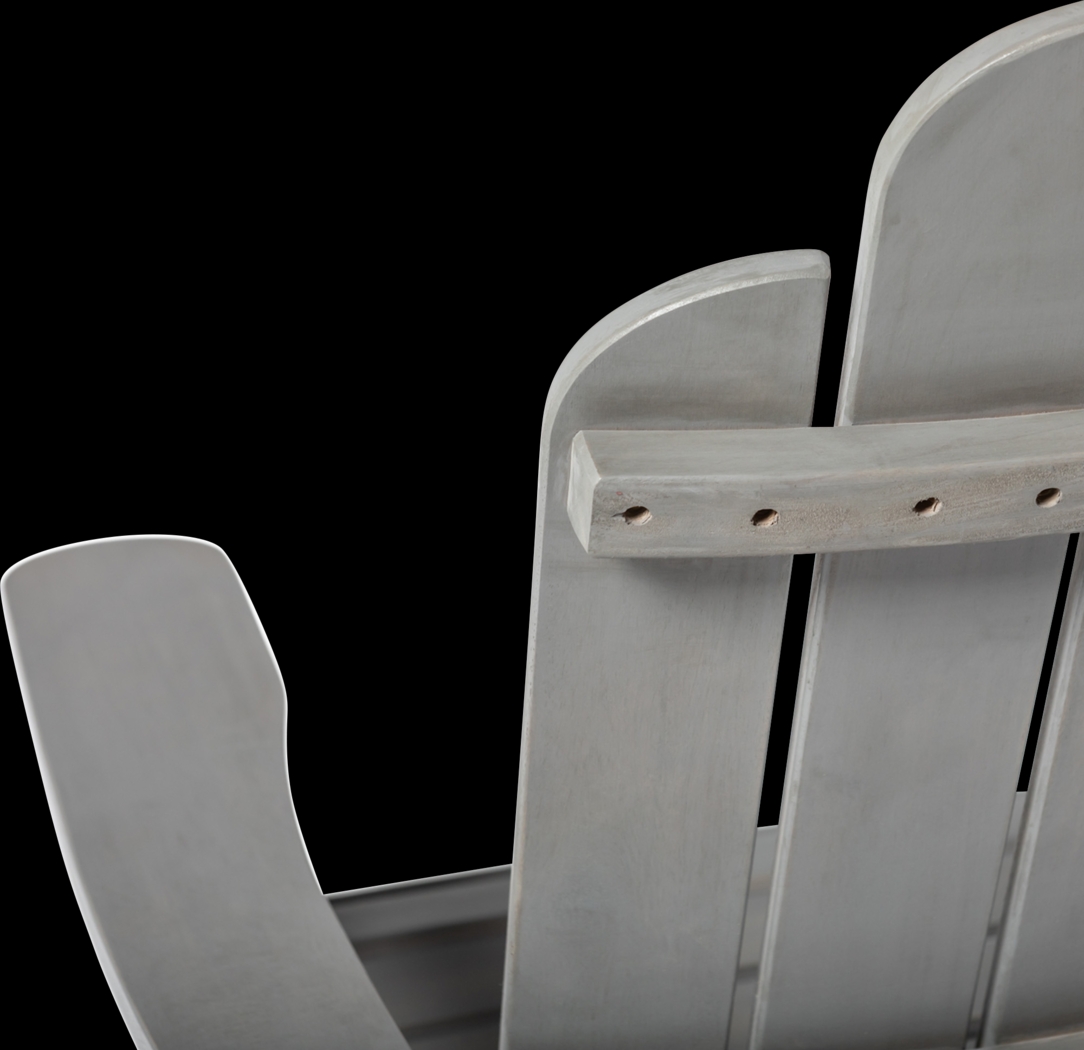Wonsley Gray Outdoor Adirondack Chair - Thumbnail - Image 3