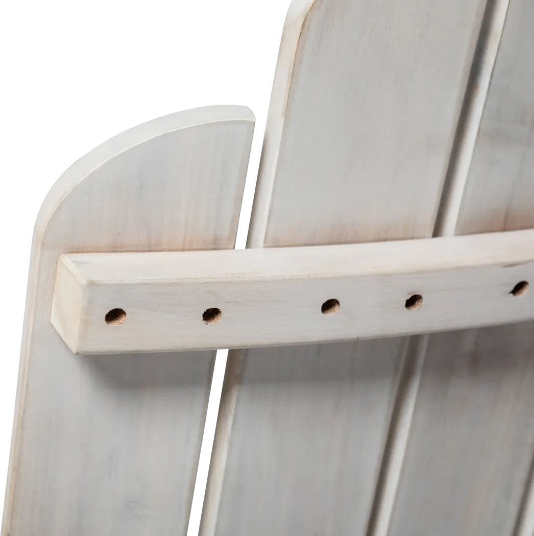 Wonsley White Outdoor Adirondack Chair - Thumbnail - Image 4