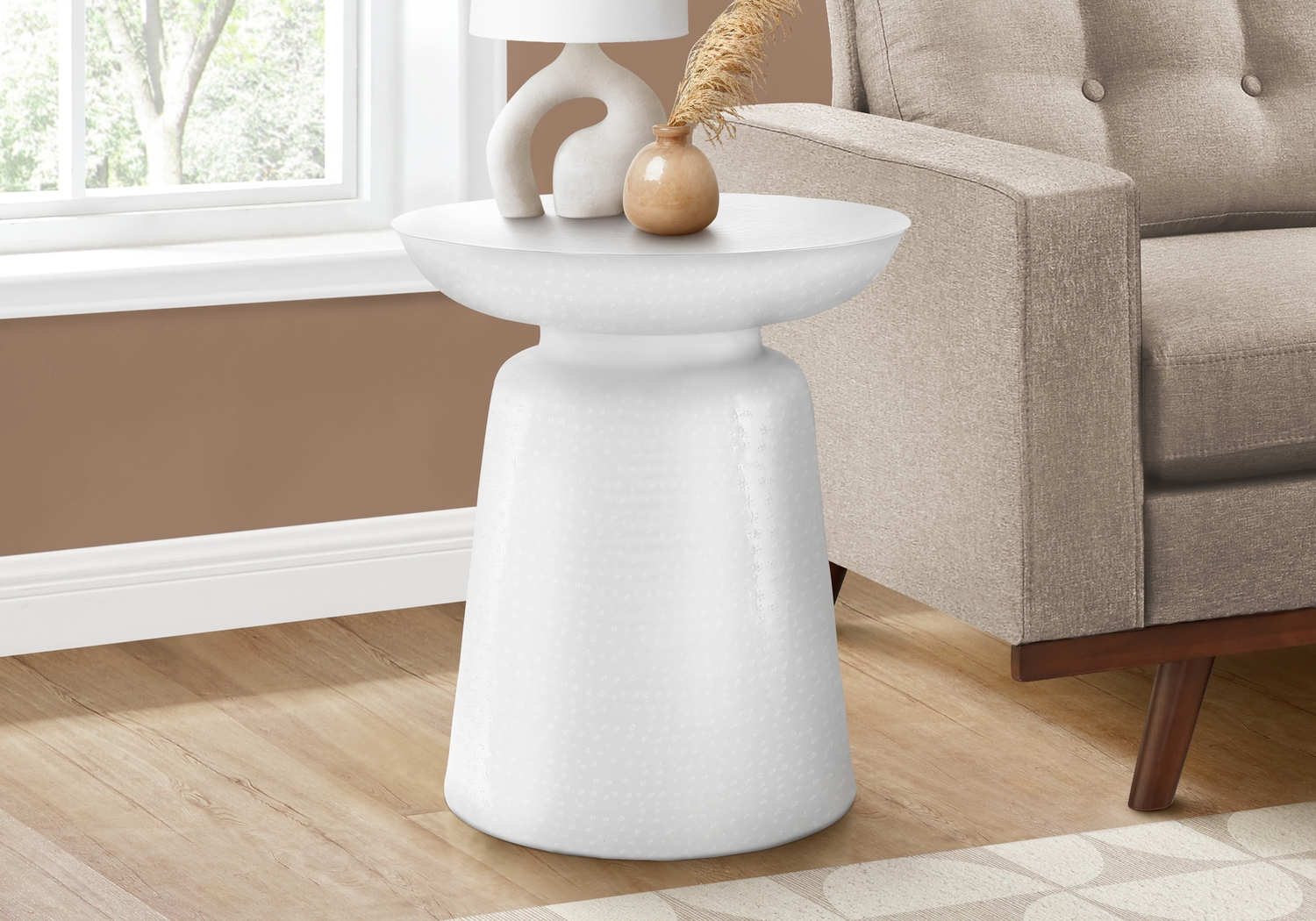 Woodbrier White Accent Table - Thumbnail - Image 7