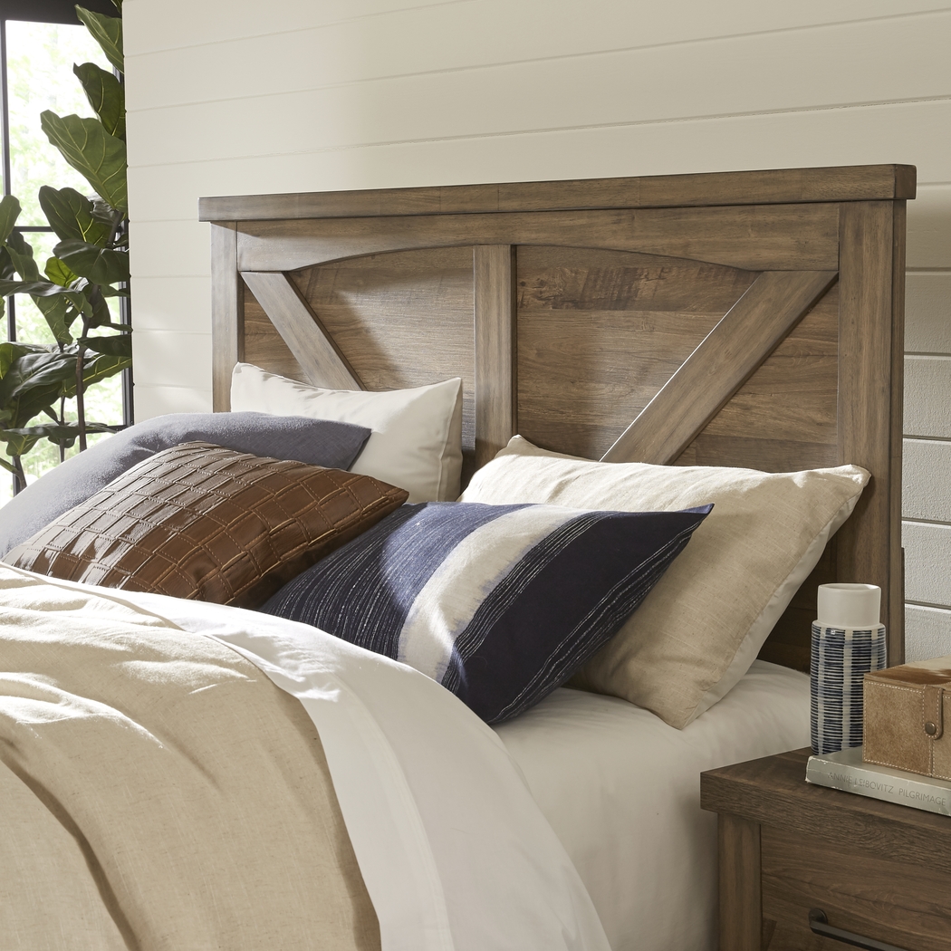 Woodcreek Brown 3 Pc King Panel Bed - Thumbnail - Image 2