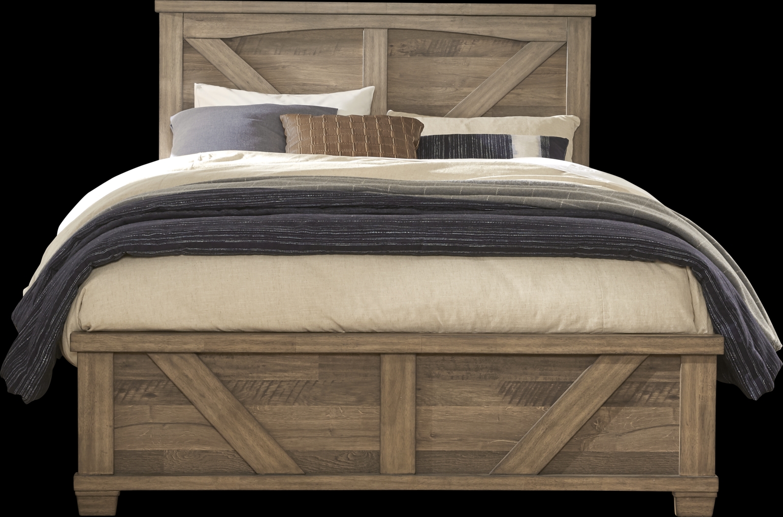 Woodcreek Brown 7 Pc Queen Panel Bedroom - Thumbnail - Image 2