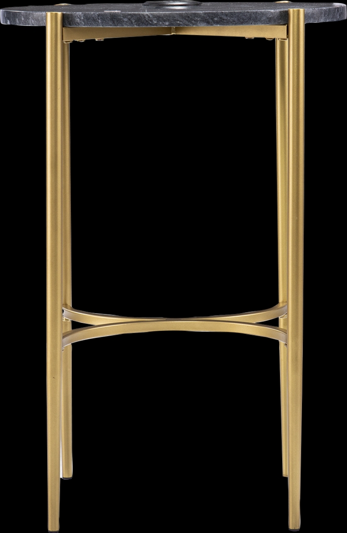 Woodcroft Black Accent Table - Thumbnail - Image 2