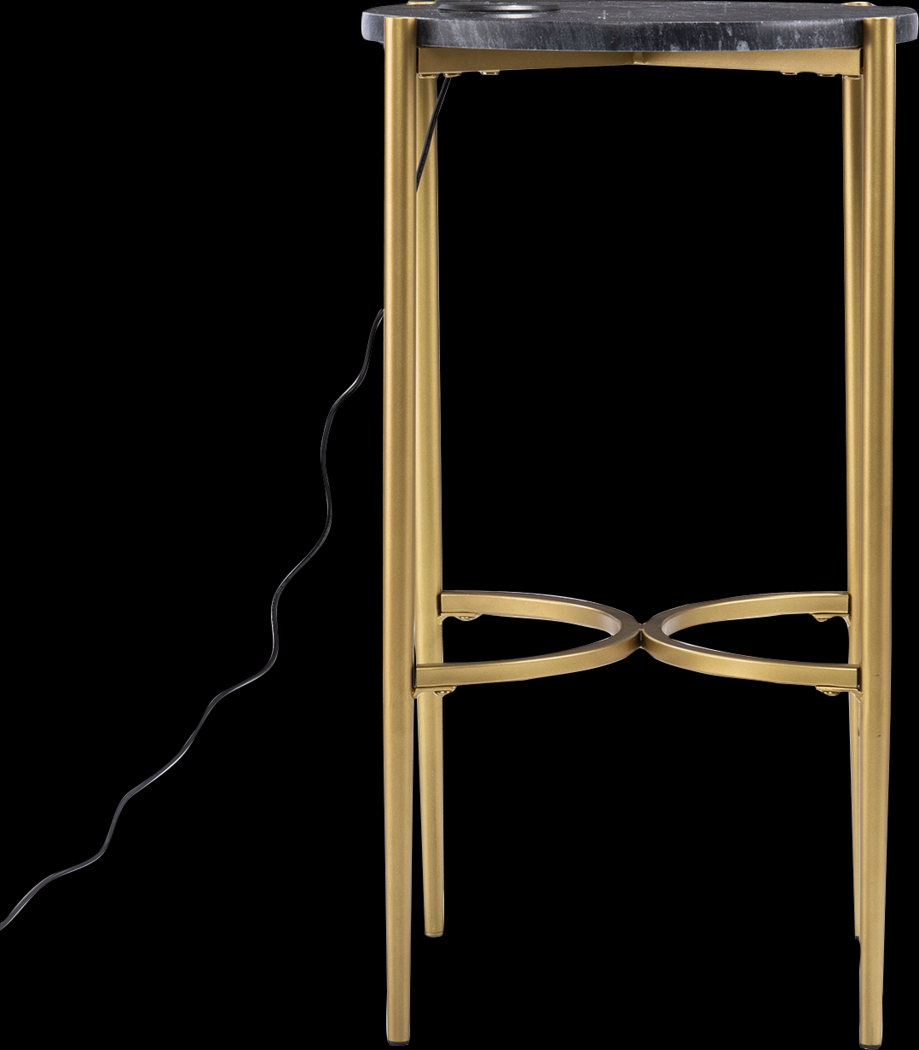 Woodcroft Black Accent Table - Thumbnail - Image 3