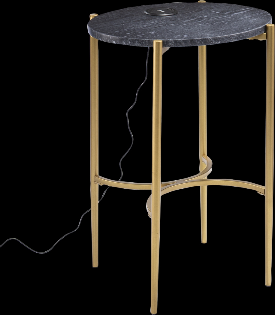 Woodcroft Black Accent Table - Thumbnail - Image 1