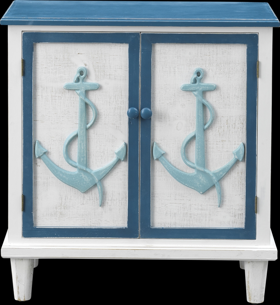 Woodfern White Accent Cabinet - Thumbnail - Image 2