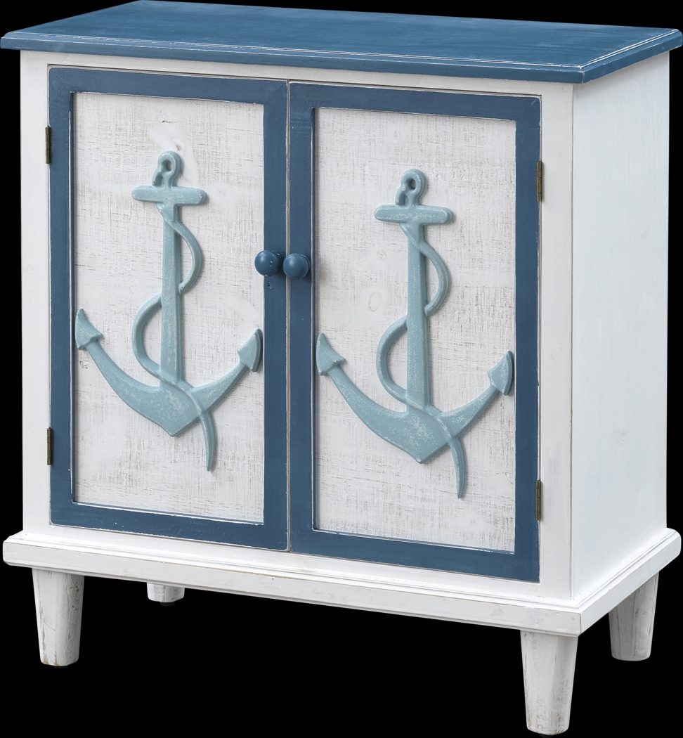 Woodfern White Accent Cabinet - Thumbnail - Image 1