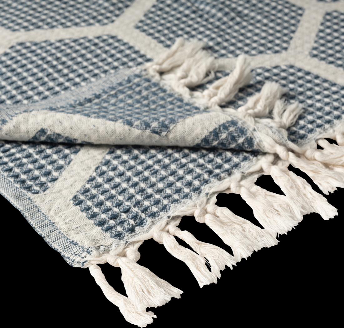 Woodgaler Blue Throw Blanket - Thumbnail - Image 5