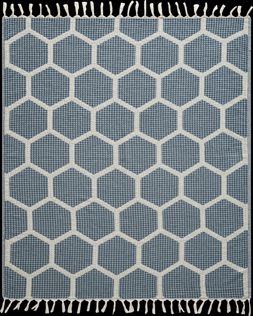 Woodgaler Blue Throw Blanket - Thumbnail - Image 1