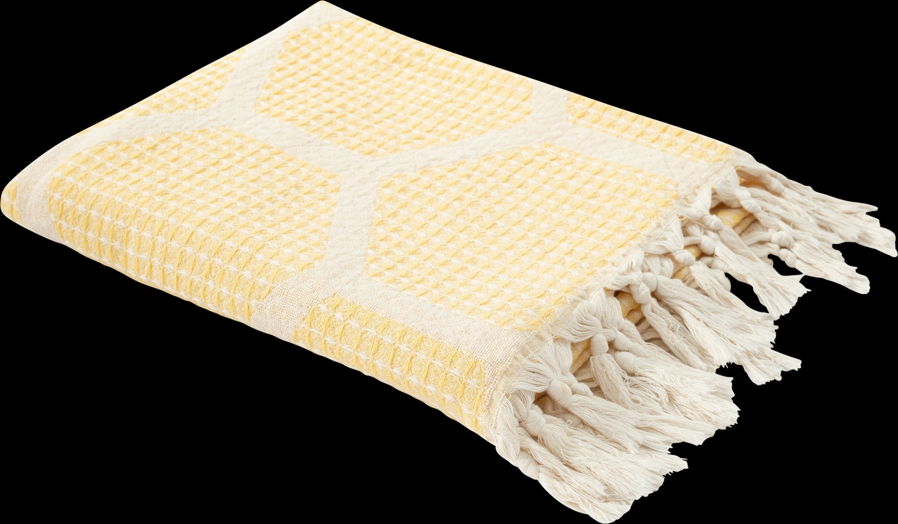 Woodgaler Yellow Throw Blanket - Thumbnail - Image 3